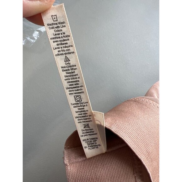Rhonda Shear 2 Pack Molded Cup Bra with Wrap Back Size XL Pink Beige 623.12 - Picture 7 of 10
